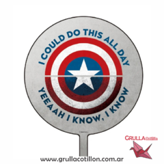GLOBO CAPITAN AMERICA ESCUDO 18"