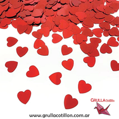 CONFETTI CORAZONES ROJOS x20 gr.