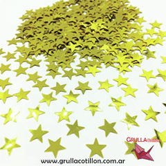 CONFETTI ESTRELLAS DORADAS x20 gr.