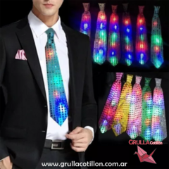 CORBATA DE TELA CON LUZ