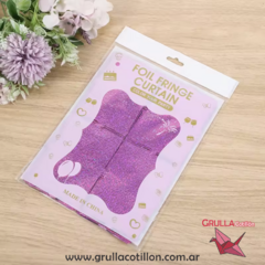 CORTINA HOLOGRAFICA PANEL ROSA