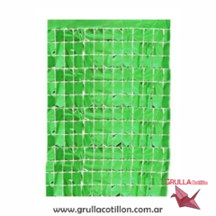 CORTINA METALIZADA PANEL VERDE