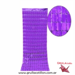 CORTINA METALIZADA PANEL VIOLETA