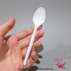 CUCHARA DESCARTABLE BLANCA x50