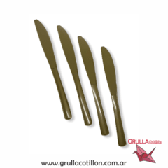 CUCHILLOS PREMIUM DORADOS x10