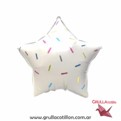 GLOBO ESTRELLA CONFETTI 18"