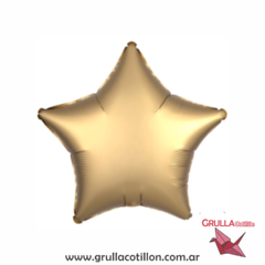 GLOBO ESTRELLA SATINADO DORADO 18"