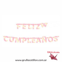 GUIRNALDA IRIDISCENTE FELIZ CUMPLEAÑOS