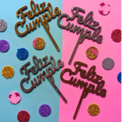 MINI CAKE TOPPER FELIZ CUMPLE