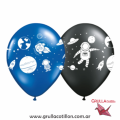 GLOBO ESTAMPADO ESPACIAL x5