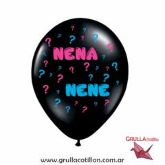 GLOBO ESTAMPADO REVELACION x5