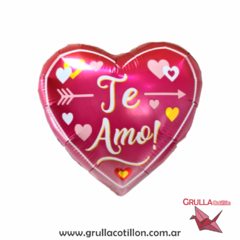 GLOBO MINI CORAZON TE AMO 25 cm.