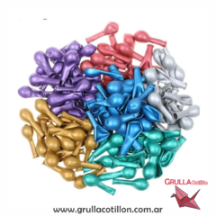 GLOBITOS CROMADOS 5" x 10 (ELEGIR COLOR) - comprar online