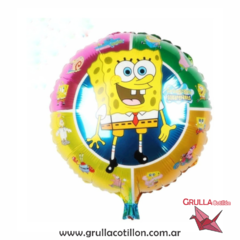 GLOBO BOB ESPONJA REDONDO 18"