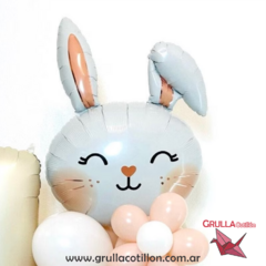 GLOBO CABEZA DE CONEJO CON OREJAS 60 cm. - comprar online