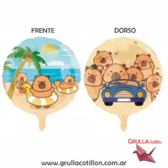 GLOBO CAPIBARA 45 cm (Diseño playa y auto)
