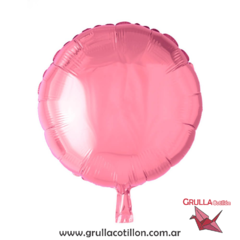 GLOBO CIRCULAR LISO ROSA 18"
