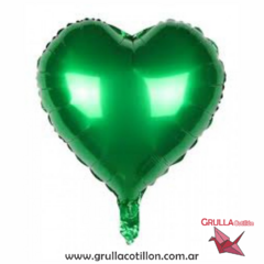 GLOBO CORAZON VERDE 18"