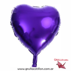 GLOBO CORAZON VIOLETA 18"