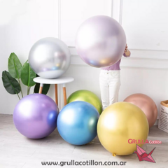 SUPER GLOBO CROMADO 18" (Elegir color)