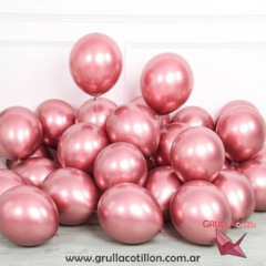GLOBO CROMADO ROSA VIEJO 10" x10 en internet