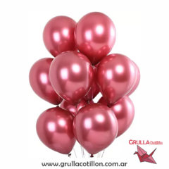 GLOBO CROMADO ROSA VIEJO 10" x10 - comprar online