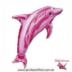 GLOBO DELFIN ROSA 85 cm.
