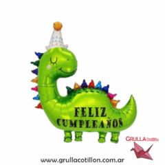 GLOBO FORMA DINO CON BONETE 85 CM