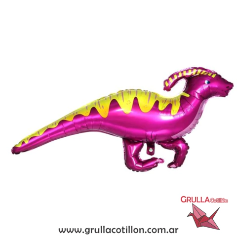 GLOBO SUPER DINO FUCSIA 80 cm - comprar online