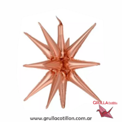 GLOBO ESTRELLA 14 PUNTAS ROSE GOLD - comprar online