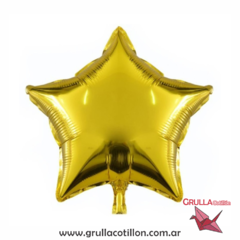 GLOBO ESTRELLA DORADA 18"