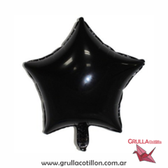 GLOBO ESTRELLA NEGRO 18"