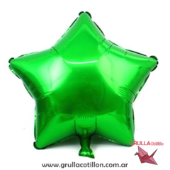 GLOBO ESTRELLA VERDE 18"