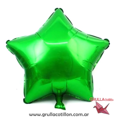GLOBO ESTRELLA VERDE 18"