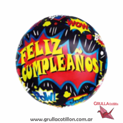 GLOBO FELIZ CUMPLE COMICS 18"