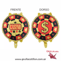 GLOBO FICHA CASINO 18" - comprar online