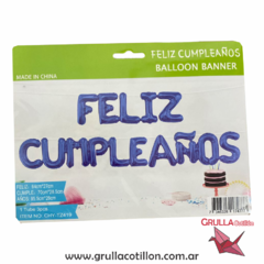 GLOBO SET FELIZ CUMPLEAÑOS 16" AZUL
