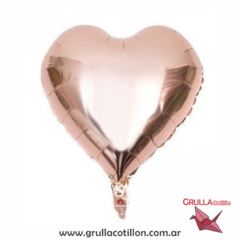 GLOBO CORAZON 18" ROSE GOLD