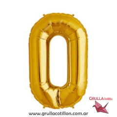 GLOBO NUMERO DORADO 34" - tienda online