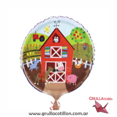 GLOBO GRANJA METALIZADO 18"