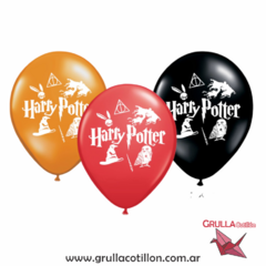 GLOBOS ESTAMPADOS HARRY POTTER x5