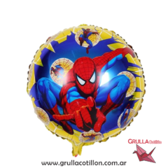 GLOBO HOMBRE ARAÑA AMARILLO 18"