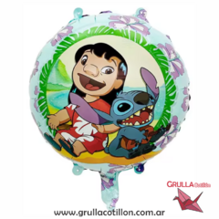 GLOBO LILO Y STITCH HAWAIANO 45 cm. - comprar online