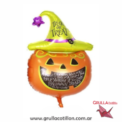 GLOBO MINI HALLOWEEN CALABAZA CON GORRO
