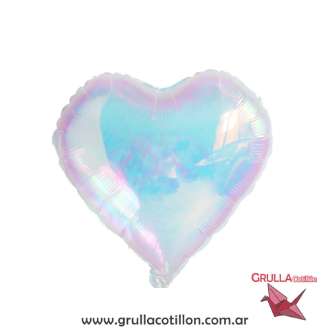 GLOBITO CORAZON 23 CM - IRIDISCENTE