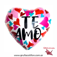 GLOBO MINI CORAZON TE AMO CORAZONCITOS 25 cm.