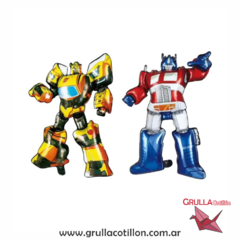 GLOBO MINI SILUETA TRANSFORMER 40 cm. (Elegir color)