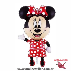 GLOBO CABEZON MINNIE GRANDE 60 cm MOÑO ROJO - comprar online