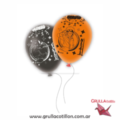 GLOBOS ESTAMPADOS NARUTO x6