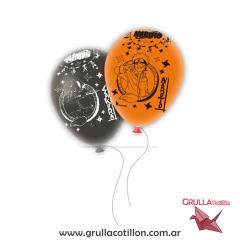 GLOBOS ESTAMPADOS NARUTO x6